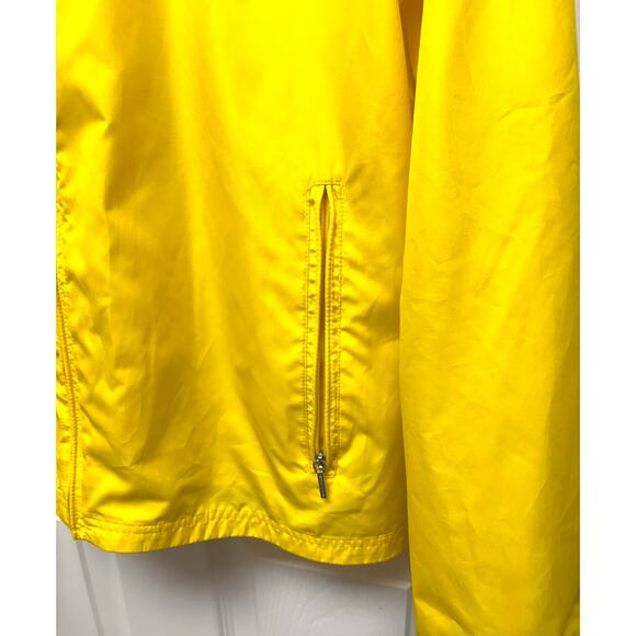 Yellow Ralph Lauren Active Windbreaker, Full Zip Jacket, Emblem, Women's Size XL - Picture 3 of 7